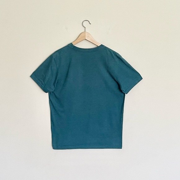 Vintage Fossil #3 Airmail Font Graphic Dark Teal T Shirt Men’s size Large - Picture 6 of 9